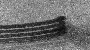 tire marks on asphalt